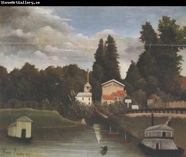 Henri Rousseau Banks of the Marne(Charenton) The Alfort Mill